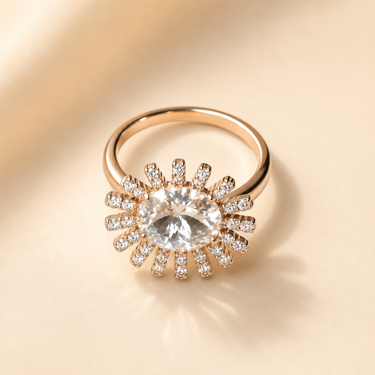 Celestial Bloom Crystal Ring