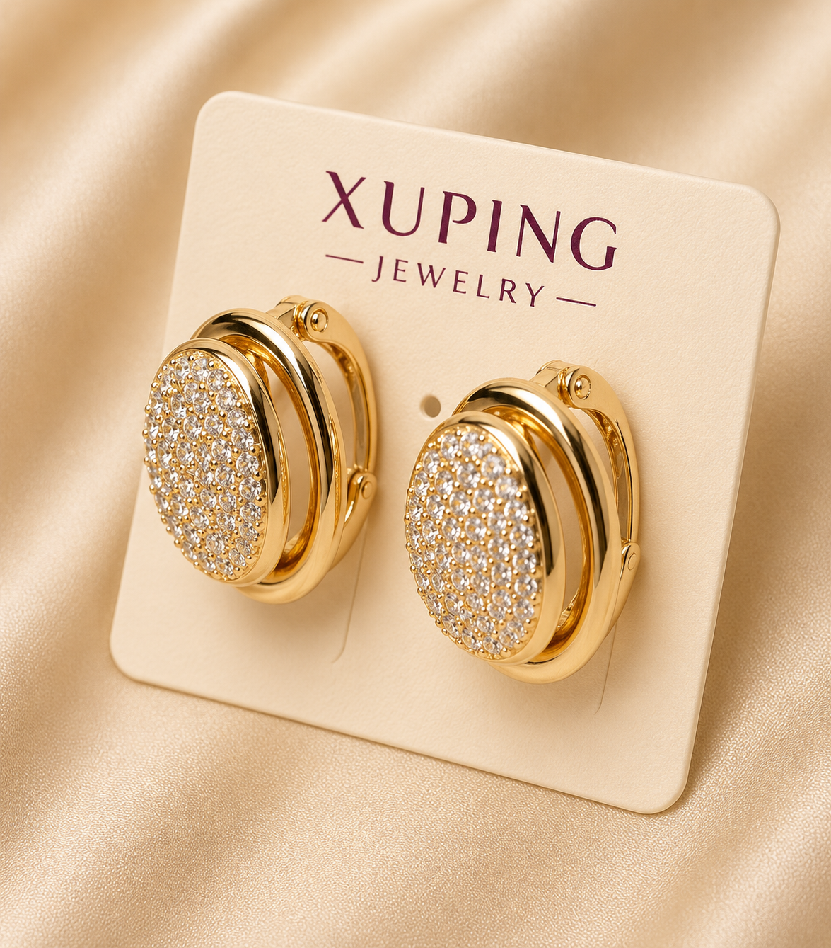 Chunky Gold Dome Hoop Earrings